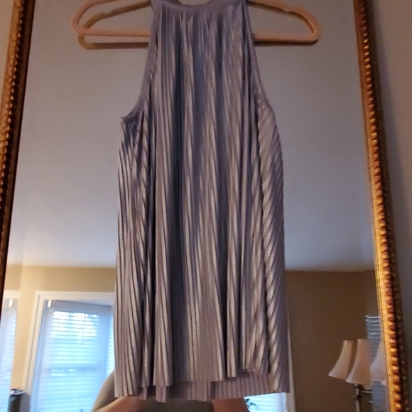 INC International Concepts Tops - INC Petite Large silver sleeveless dressy top